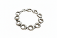 Load image into Gallery viewer, Circle Link Silver Bracelet