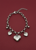 Load image into Gallery viewer, Hearts Charm Bracelet