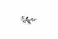 Load image into Gallery viewer, 925 Sterling Silver leaf ring with colored Cubic Zirconia stones