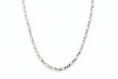 Load image into Gallery viewer, Curb Figaro Link Silver Necklace