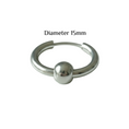 Load image into Gallery viewer, Single-Ball Hoop Earring
