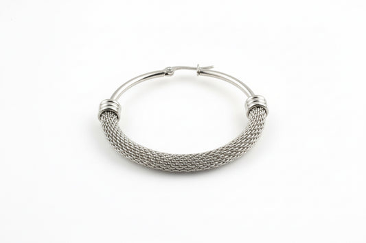 Elegant Mesh Hoop Earrings