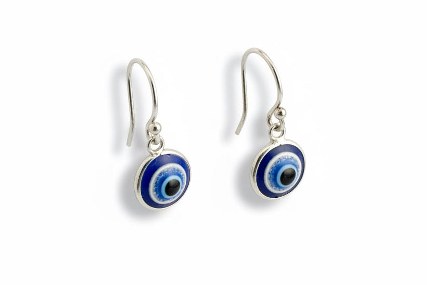 Evil Eye Fishhook Earrings