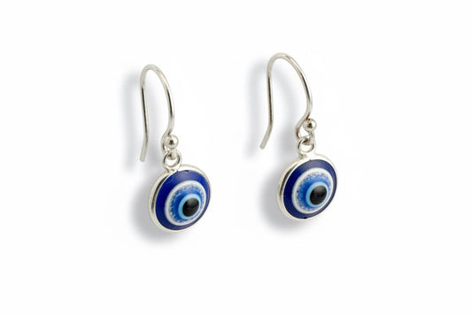 Evil Eye Fishhook Earrings