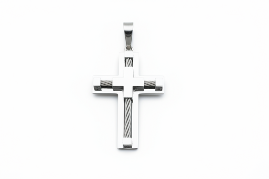 Cable Cross Pendant