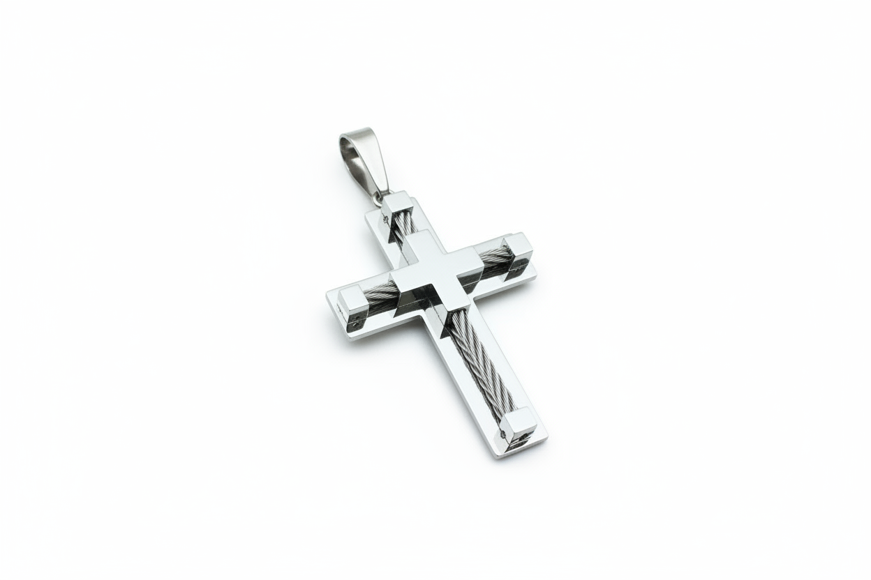 Cable Cross Pendant