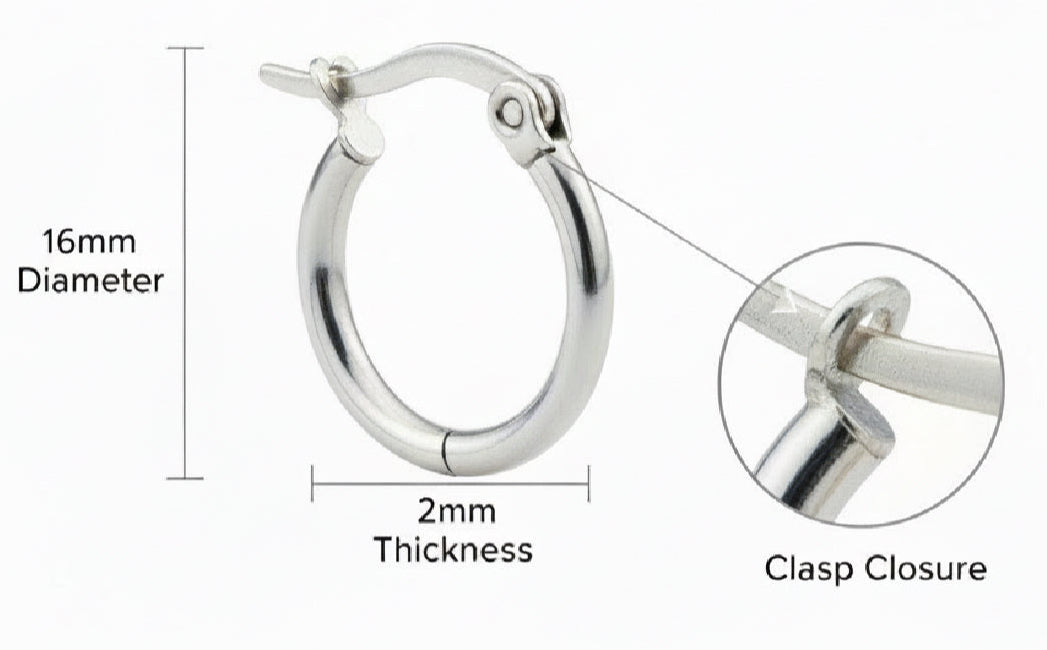 Clasp Hoop Earring