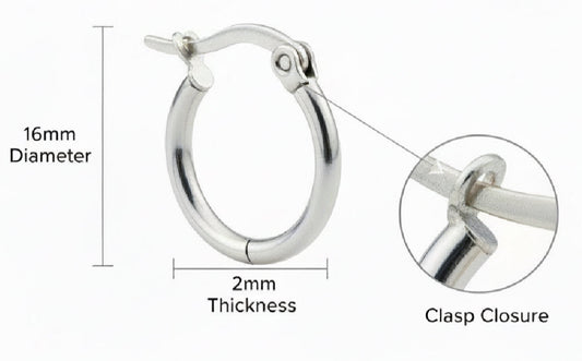 Clasp Hoop Earring