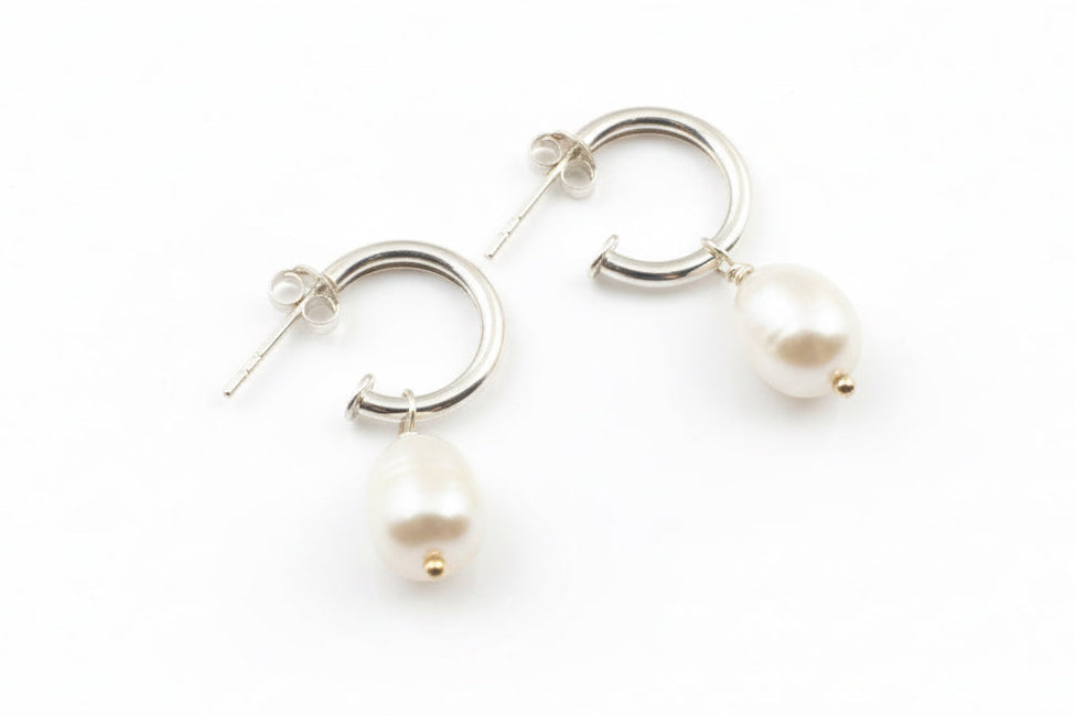 925 Sterling Silver Pretty Woman Pearl Earrings