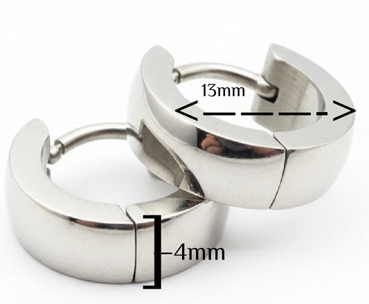 Curved Huggie Earrings