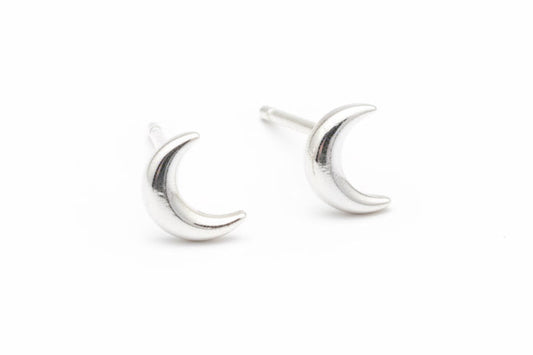 Sterling Silver crescent moon earrings