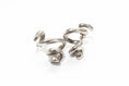 Load image into Gallery viewer, Silver spiral earrings 
