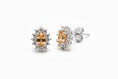 Load image into Gallery viewer, 925 Sterling Silver Citrine Oval stud Earrings
