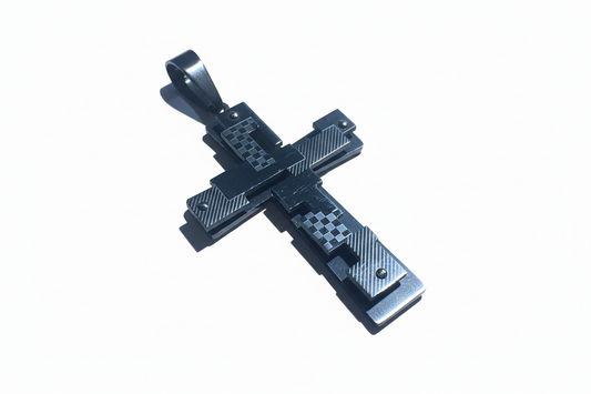 Multi-Layered Black Industrial Cross
