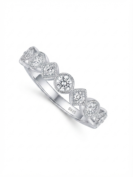 925 Sterling Silver Seraphina Vintage Milgrain Band