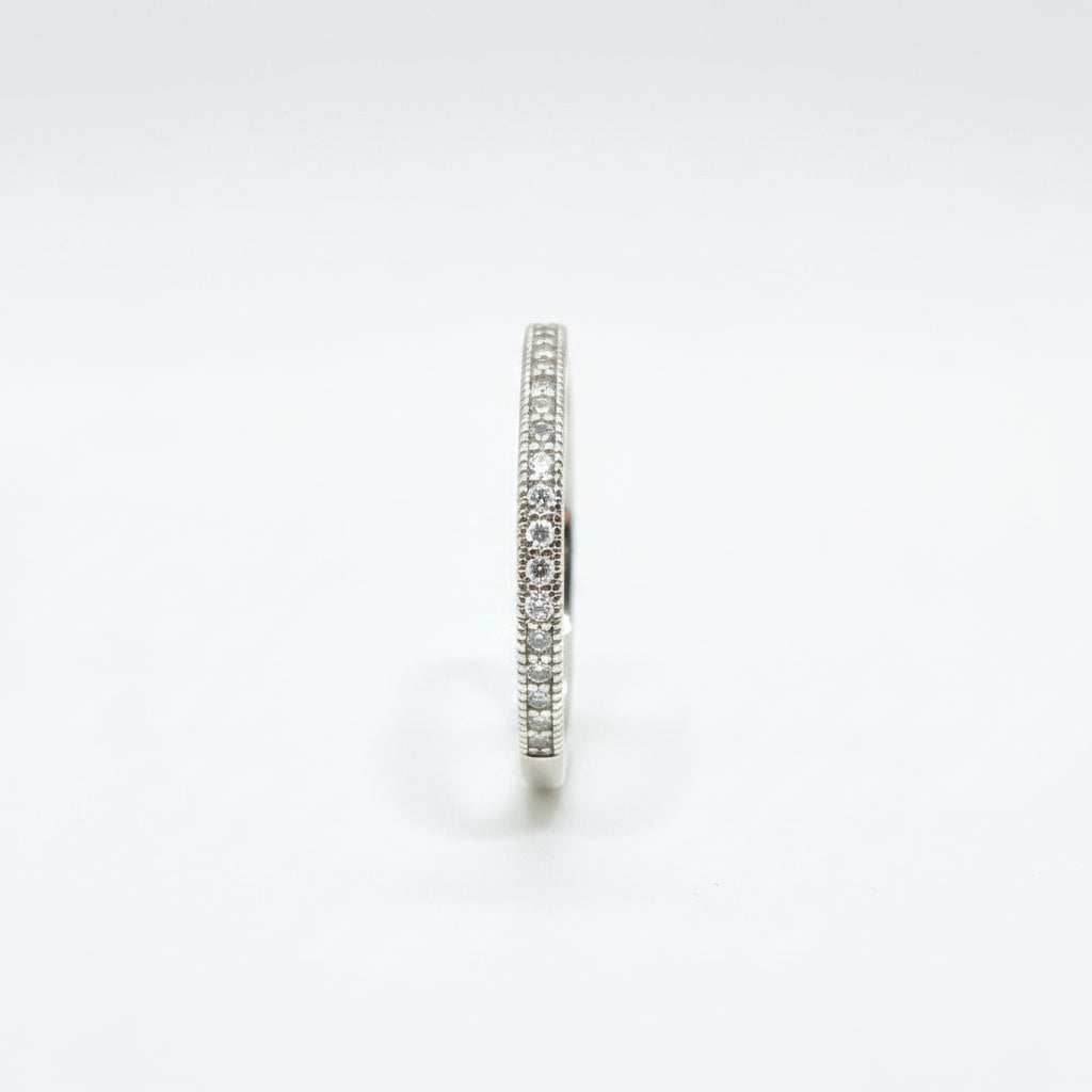 Channel-Set Half-Eternity 925 Sterling Silver Ring