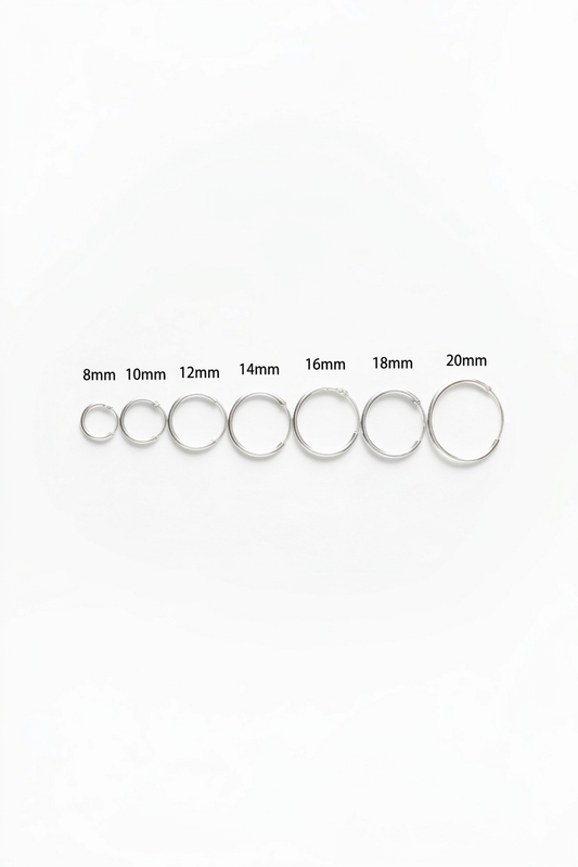 925 Sterling Silver Sleeper Hoop Earrings with Coloured Cubic Zirconia Stones