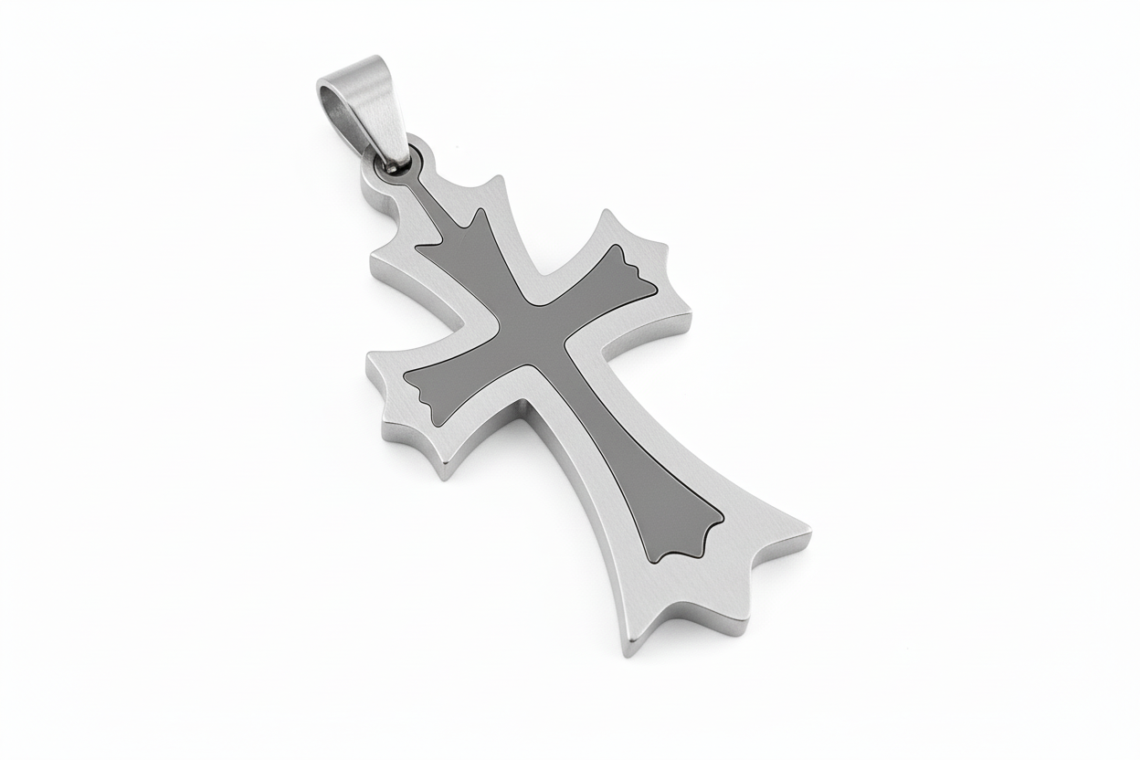 Flared Two-Tone Cross