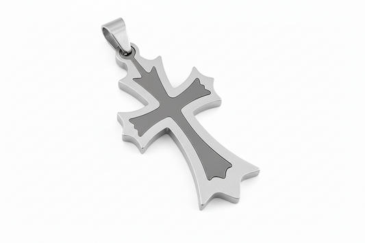 Flared Two-Tone Cross
