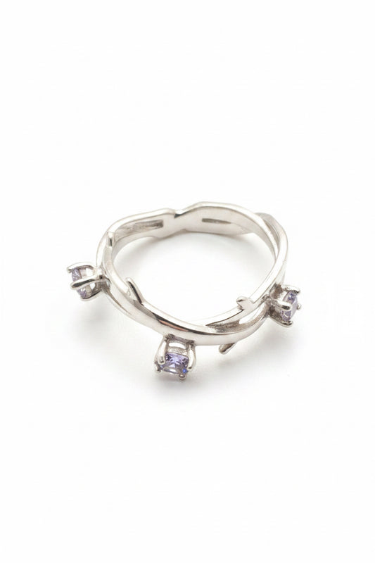Criss- Cross Sterling Silver Ring