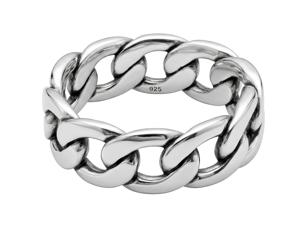 Cuban Link 925 Sterling Silver Ring