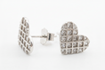 Load image into Gallery viewer, Cubic Zirconia Heart Stud Earring
