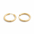 Load image into Gallery viewer, Solid Huggie Hoop Gold Earrings
