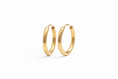 Load image into Gallery viewer, Solid Huggie Hoop Gold Earrings
