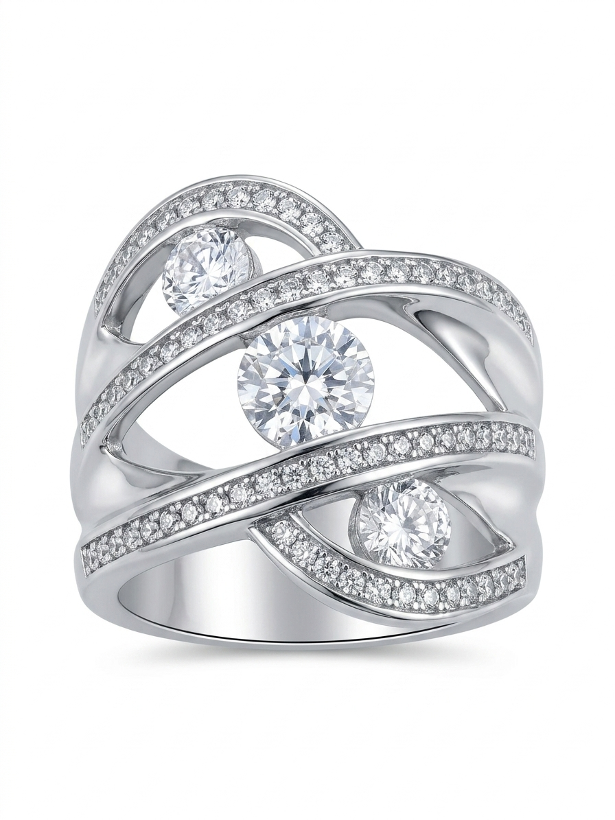 Design Construction 925 Sterling Silver Ring 