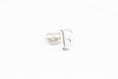 Load image into Gallery viewer, 925 Sterling Silver Letter  F Stud Earrings
