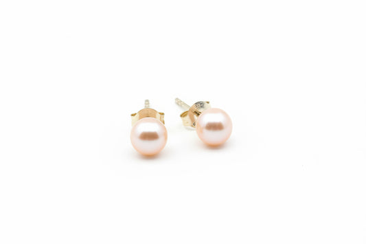 925 Sterling Silver Pearl Stud Earrings