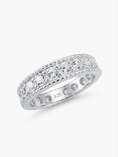 Load image into Gallery viewer, Eternity Milgrain  925 Sterling Silver Ring
