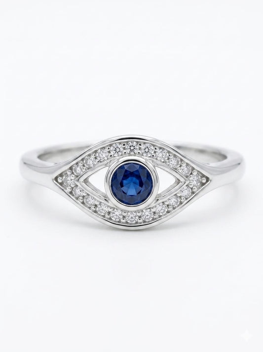 Evil Eye 925 Sterling Silver Ring
