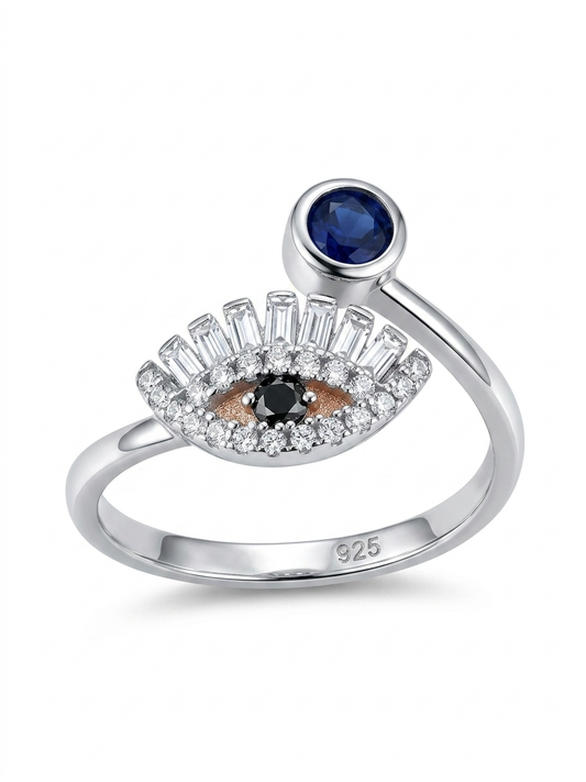 Evil Eye 925 Sterling Silver Ring