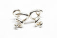 Load image into Gallery viewer, Silver spiral earrings 
