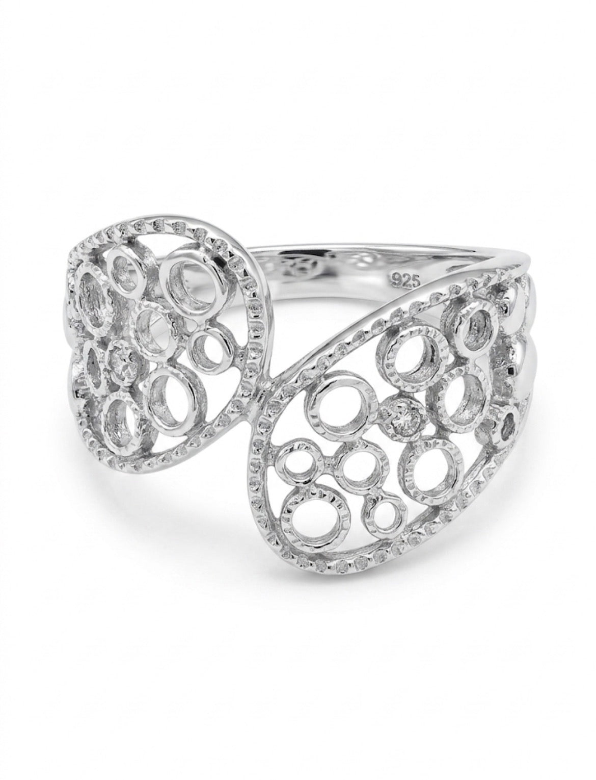 Filigree Open Work 925 Sterling Silver Ring