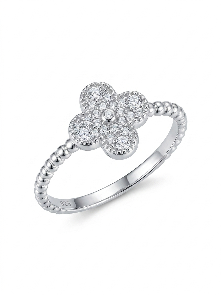 Four -Leaf Clover
 925 Sterling Silver