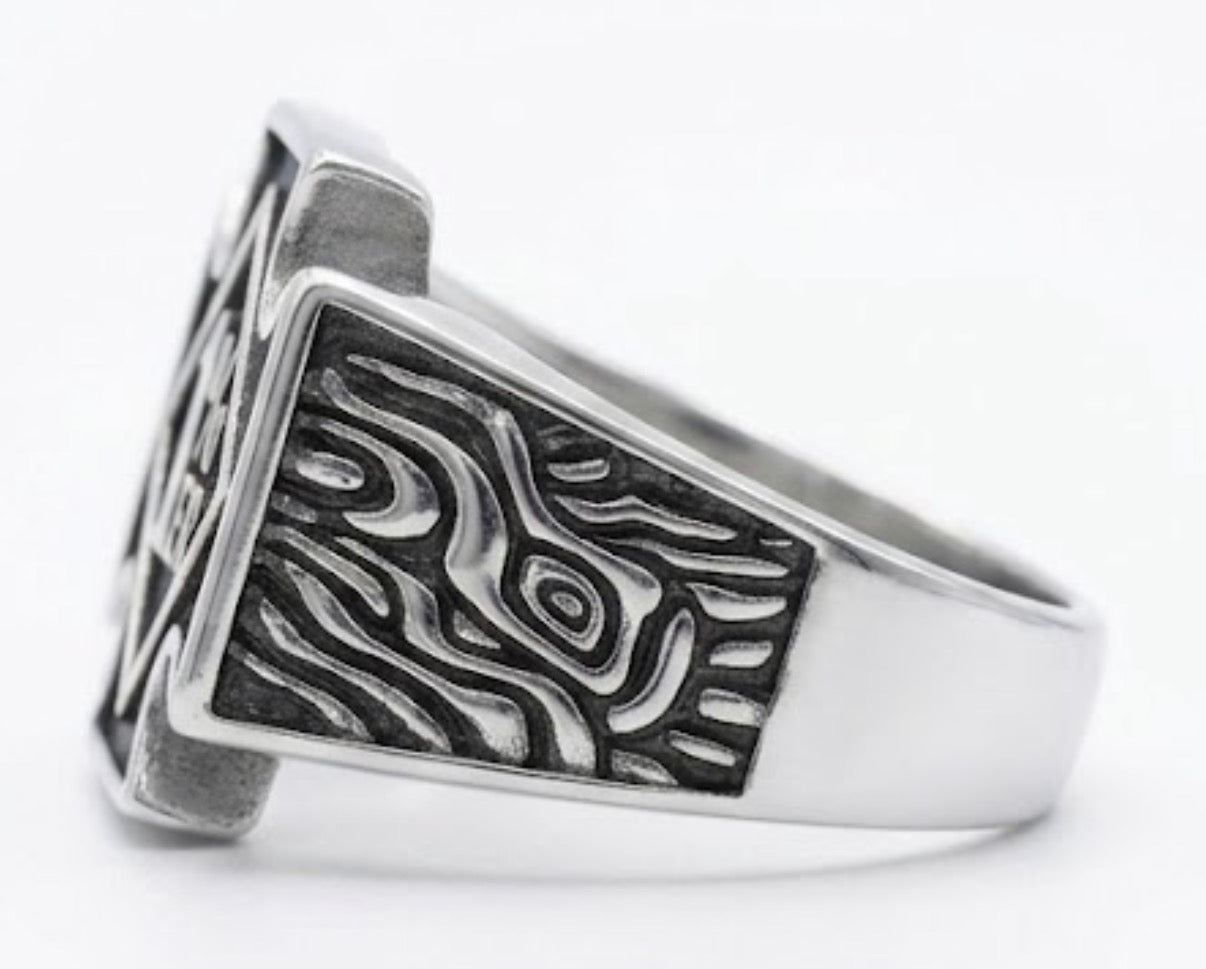 1% ER Ring Stainless Steel Silver