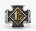 Load image into Gallery viewer, 1% ER Ring Stainless Steel Gold

