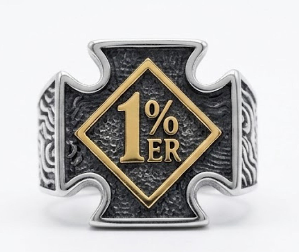 1% ER Ring Stainless Steel Gold