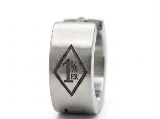 1% ER Huggie Stainless Steel Earrings