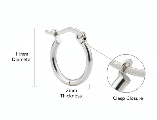 Clasp Hoop Earring