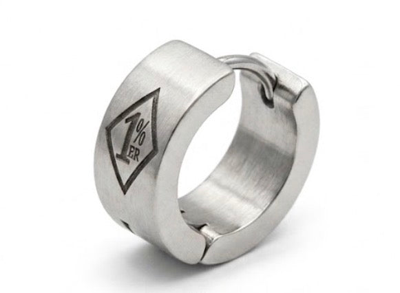 1% ER Huggie Stainless Steel Earrings