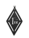 Load image into Gallery viewer, 1% ER Black Stainless Steel Pendant
