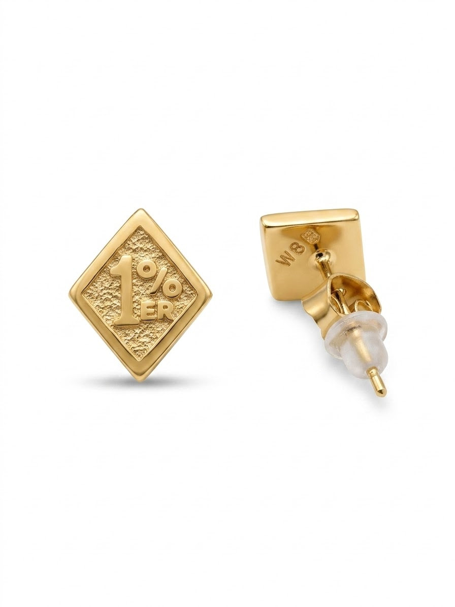 1% ER Diamond Stainless Steel Earring