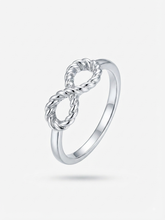 Infinite Twist 925 Sterling Silver Ring