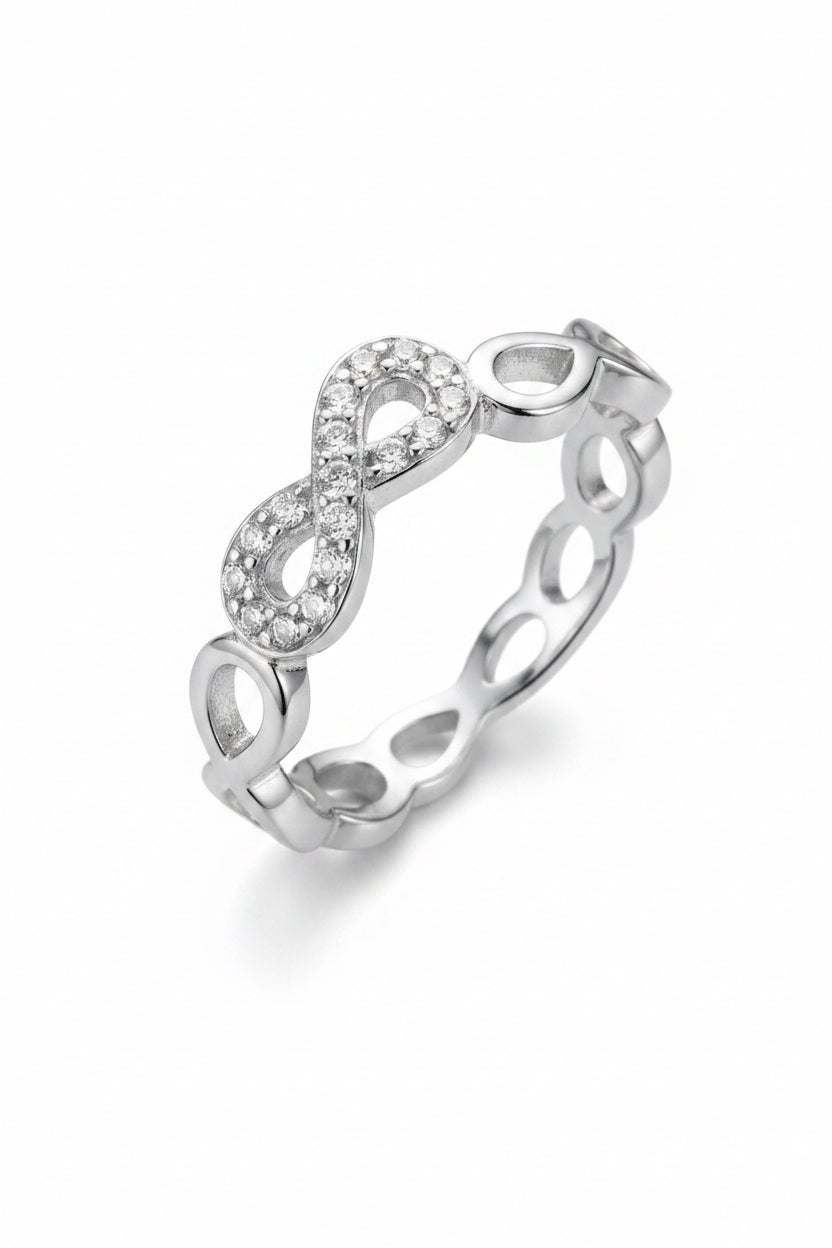Infinity 925 Sterling Silver Ring 