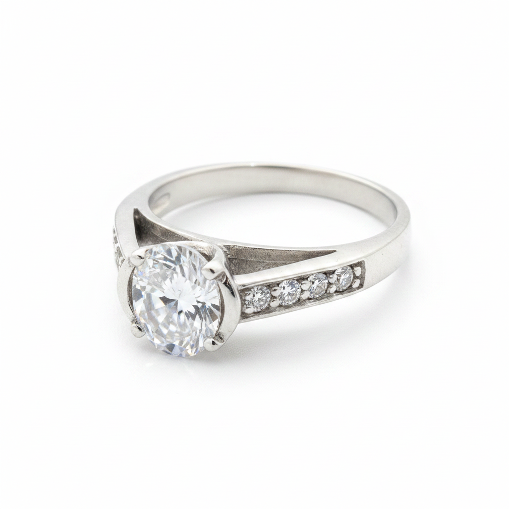 Oval Cut Bezel Set 925 Sterling Silver Ring