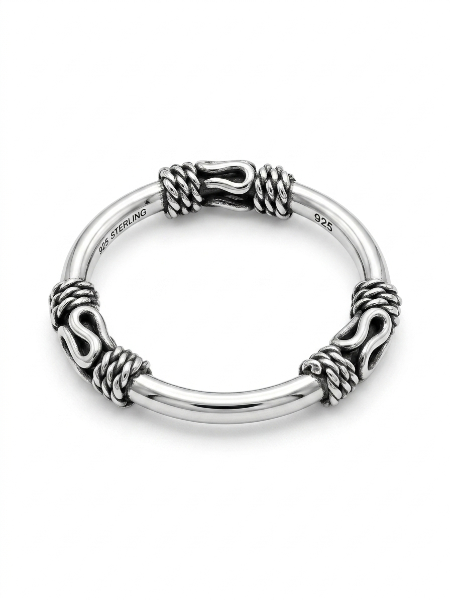 S-Link Wire Wrap 925 Sterling Silver Ring