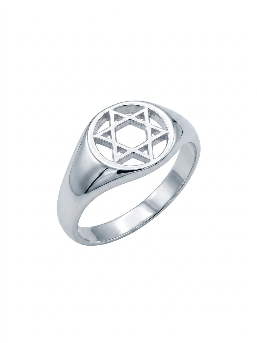 Star of David 925 Sterling Silver Ring
